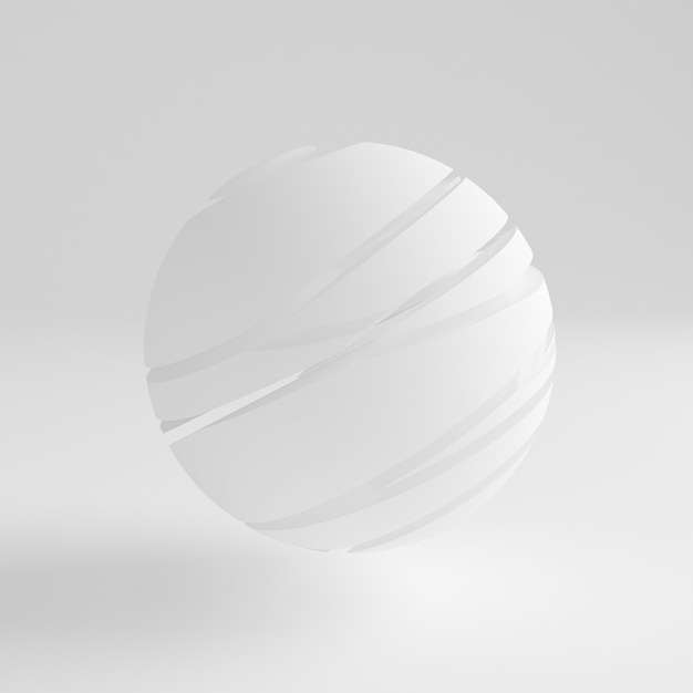 White abstract background 3d illustration