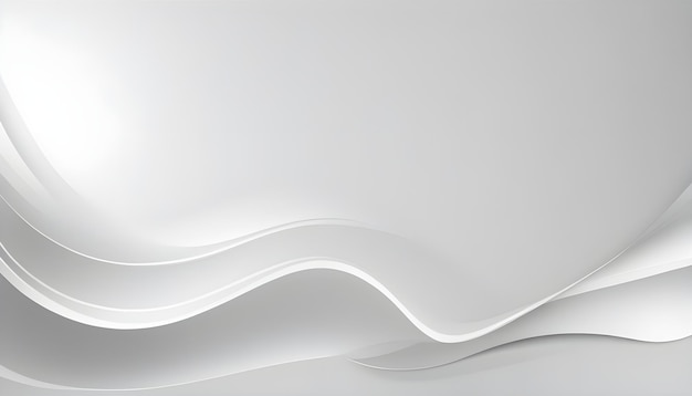 White abstract background with curved elements