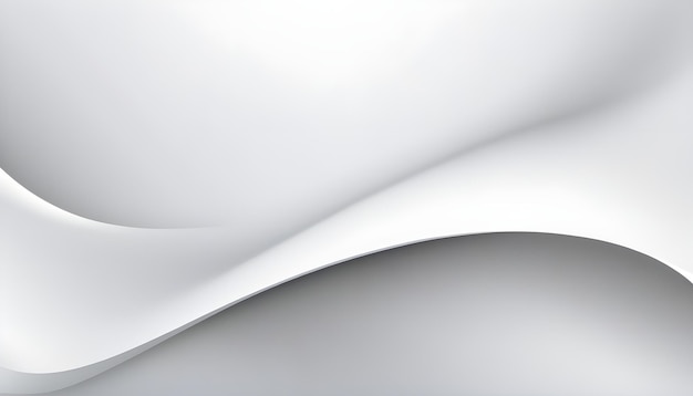 White abstract background with curved elements