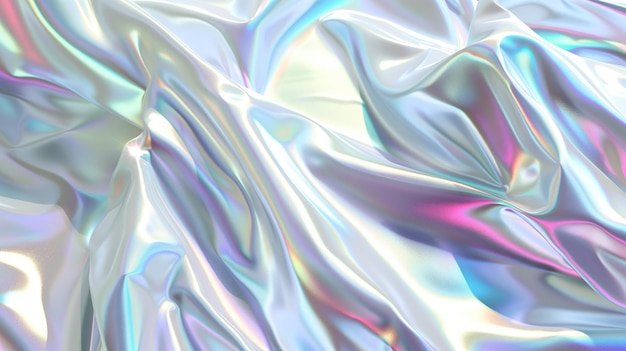 White abstract background with holographic surface