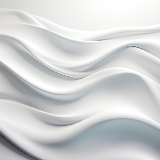 a white abstract background with white and gray wavy lines