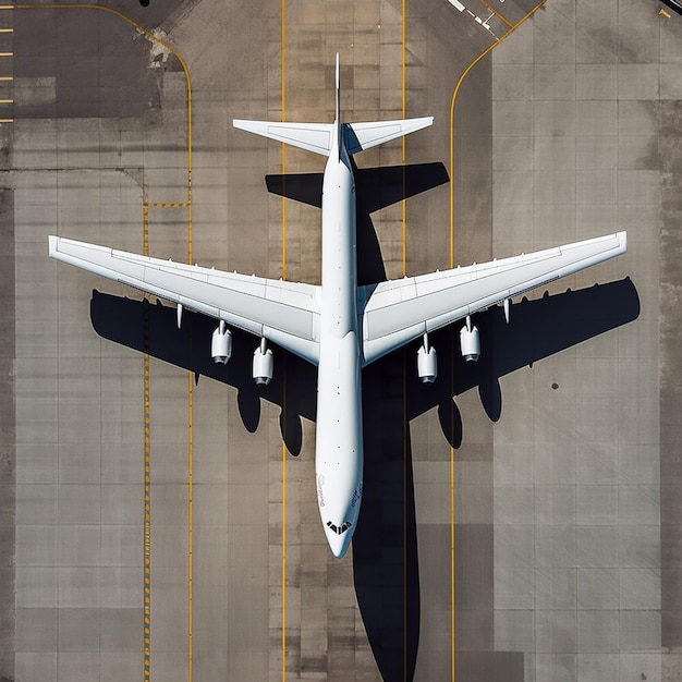 a white airplane is on the runway with the words " air force " on the tail.