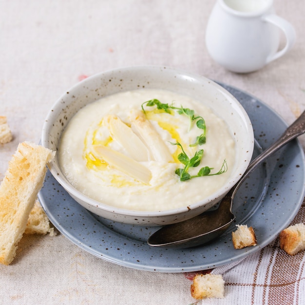 White asparagus soup