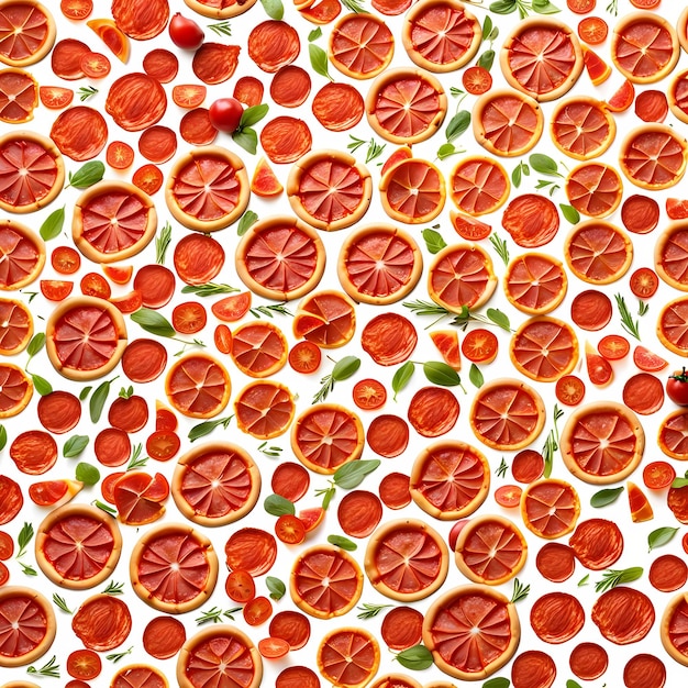 White Background Pizza Isolate