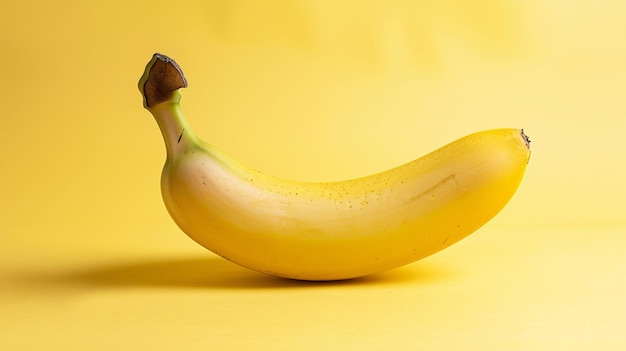 White background with a banana