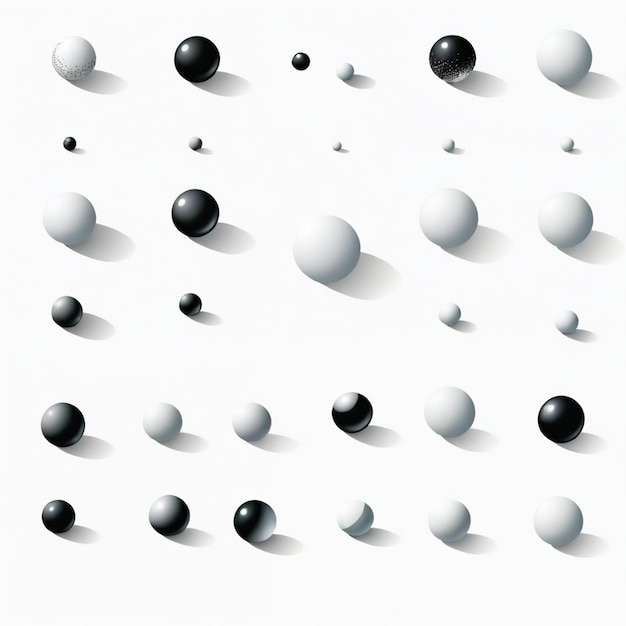 a white background with black dots and dots on it