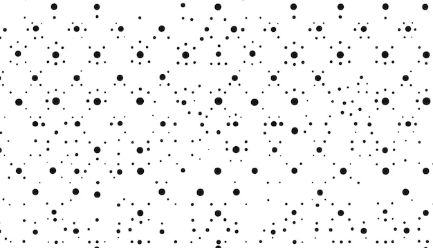 a white background with black dots and dots