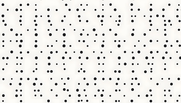 a white background with black dots and dots