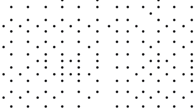 a white background with black dots and dots