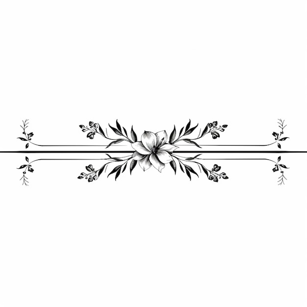 a white background with a floral design on it