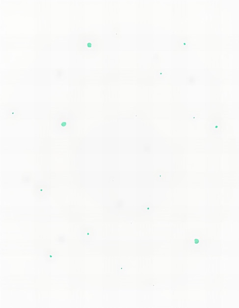 a white background with green dots and a blue dot