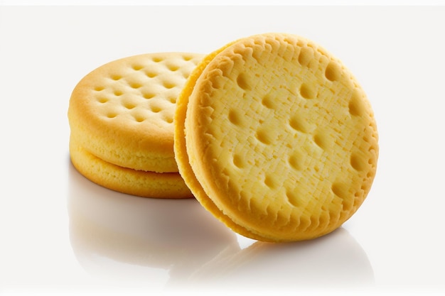 A white background with a picture of two cookies.