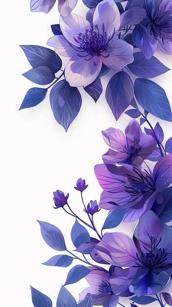 Photo white background with purple flowers fortnite cartoony style