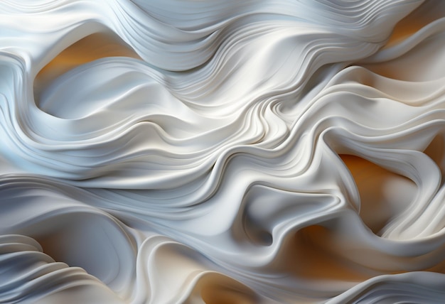 white background with waves in a liquid texture in the style of soft gradients