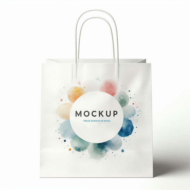 a white bag mockup