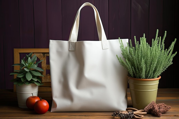 a white bag with a handle that says  fresh  on it