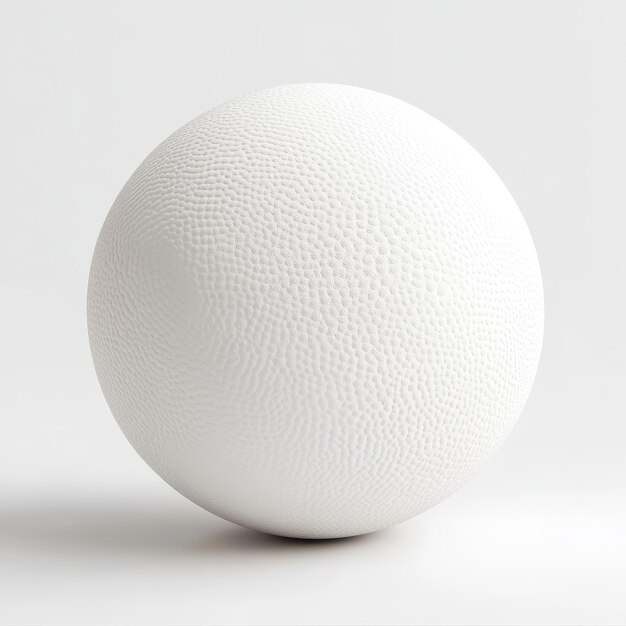 a white ball that has a white ball on it