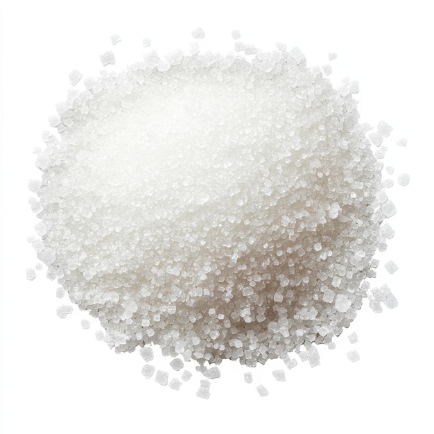 Photo a white ball of white powder is shown with a white background