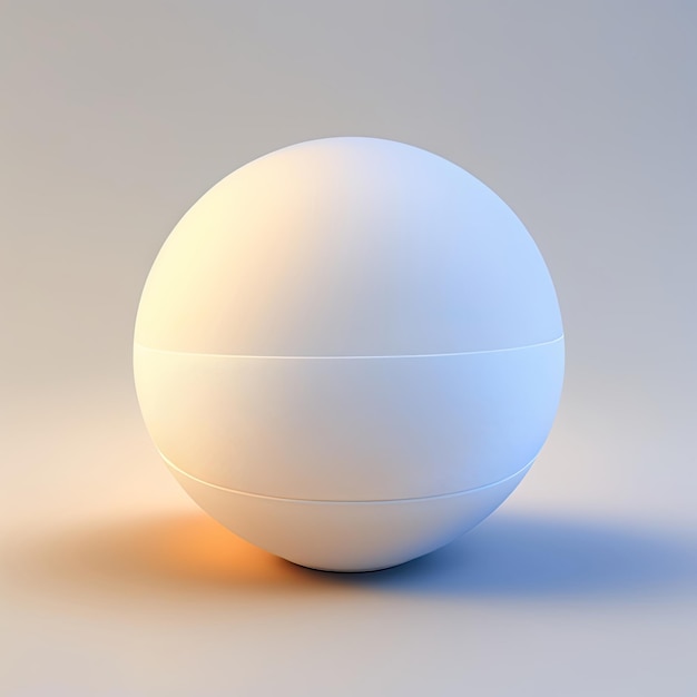 White ball on white