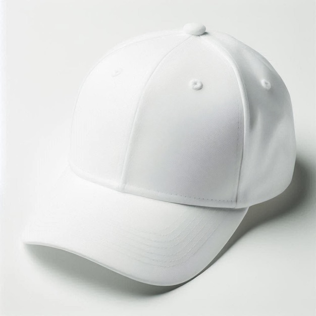 A white baseball cap mock up