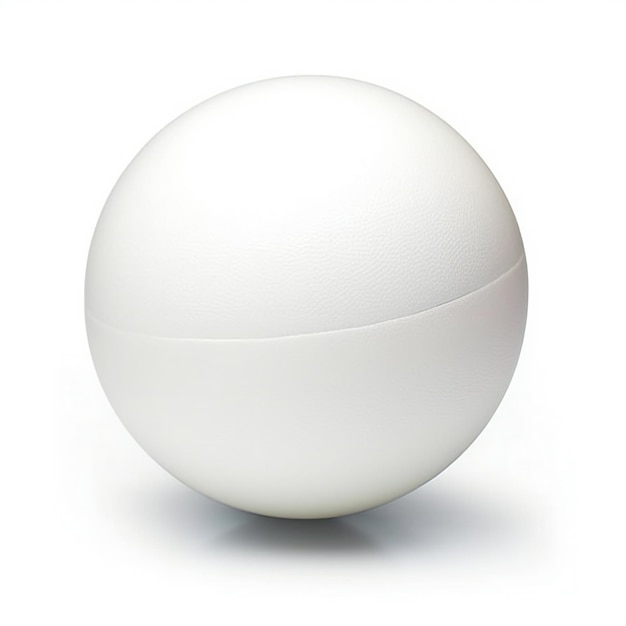 White beach ball isolated on a white background