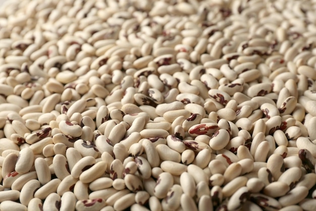 White beans textured background