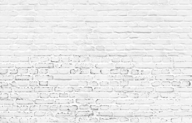 White beautiful painted brick wall background