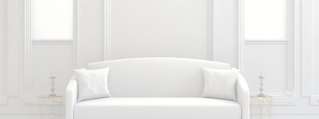 Photo a white bed with a white pillow that says  the word  on the bottom