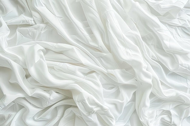 White Bedding Sheets Texture Background for Clean Design