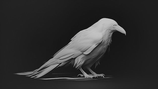 a white bird with a long tail and a long tail