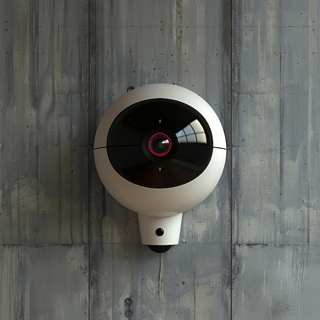 Photo a white and black wall mounted air dryer with a red circle and a black circle