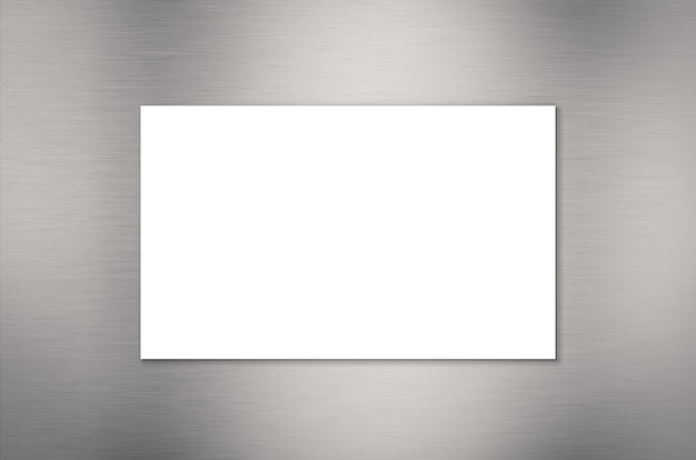 White blank name card or business card