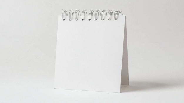 White Blank Paper Desk Calendar Mockup