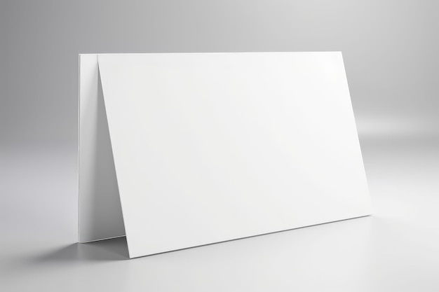 White blank paper mockup