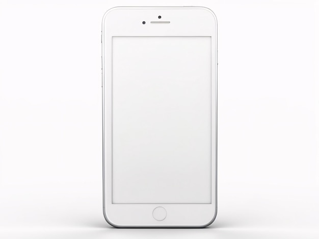 Photo white blank screen smartphone