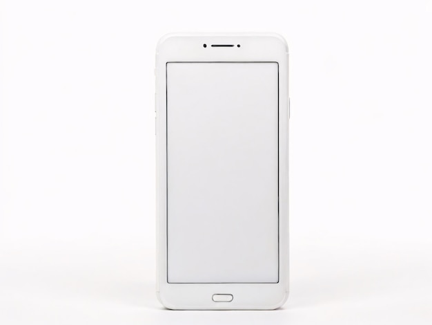 Photo white blank screen smartphone