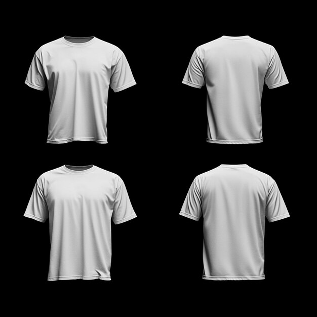 Photo white blank t shirt mockup designs with solid background