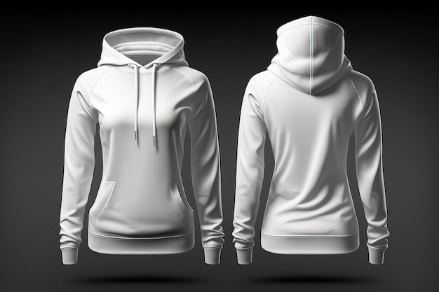 white blank template hoodie, blank template shirt for female