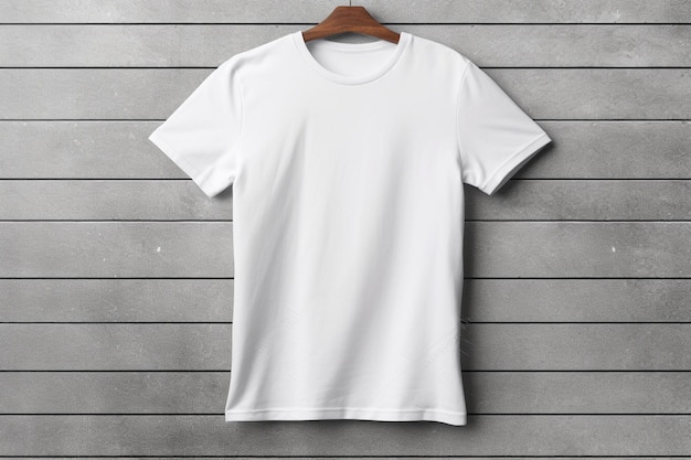 White blank tshirt on grey background