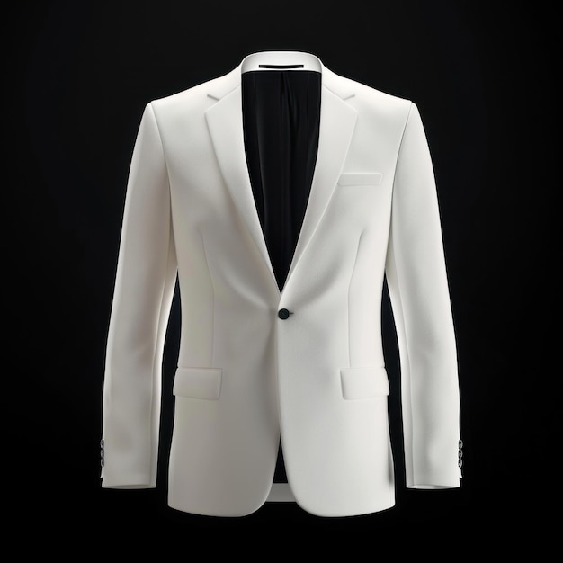 White blazer mockup apparel clothing tuxedo