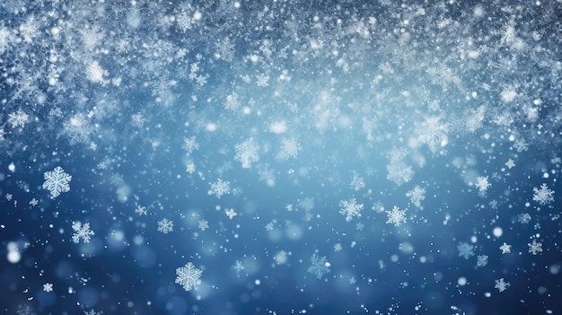 A white and blue Christmas background with snowflakes ideal illustration for Christmas Generative AI