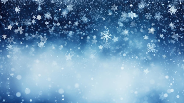 A white and blue Christmas background with snowflakes ideal illustration for Christmas Generative AI