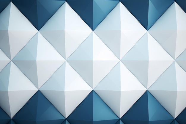 White blue rhombuses background Border frame Generate Ai