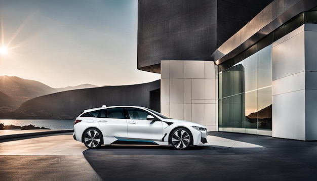 White BMW i5