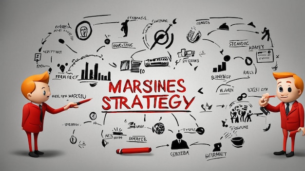 Photo a white board with a drawing of the word  captains strategy  on it