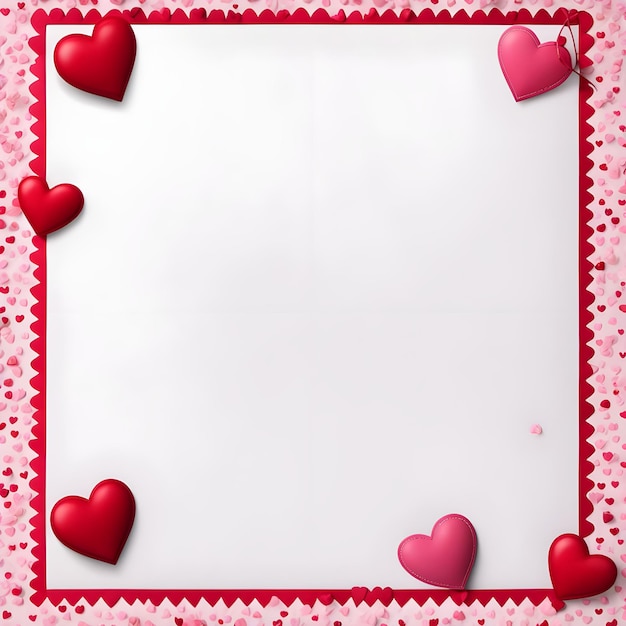 a white board with hearts and a red heart on it