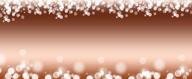 White bokeh abstract on copper golden background Bokeh lights on copper golden background