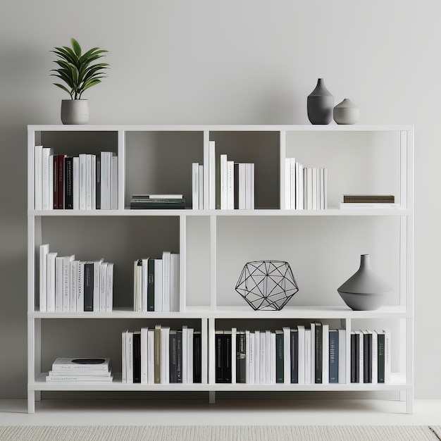 White Book Shelf