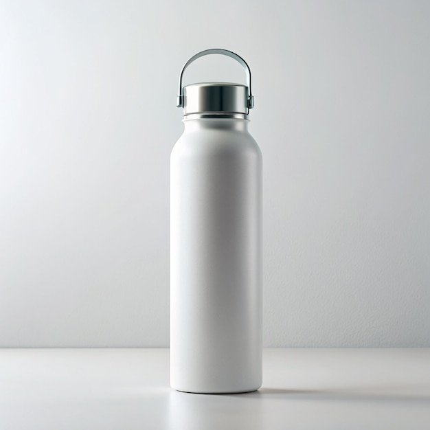 a white bottle mockup