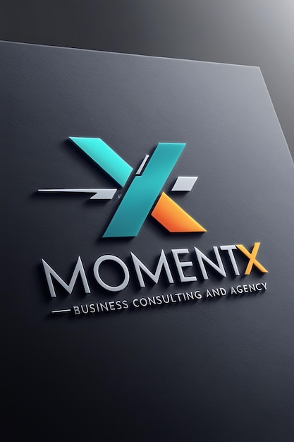 a white box that says moment business on it